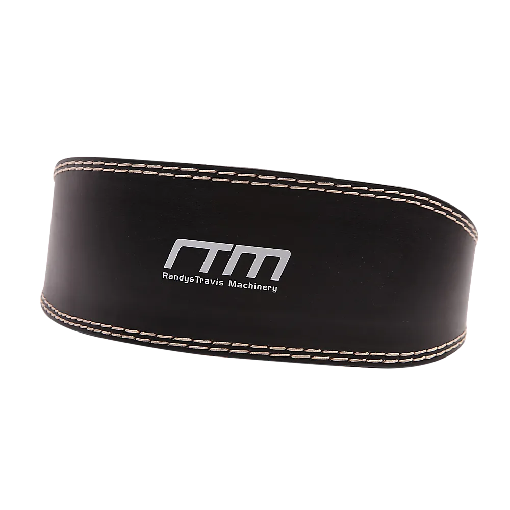 100% Leather Padded Weight Lifting Belt, Medium