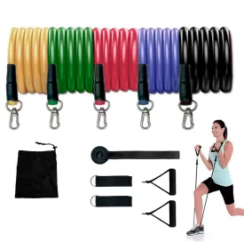 100lbs Exercise Training Resistance Bands Set