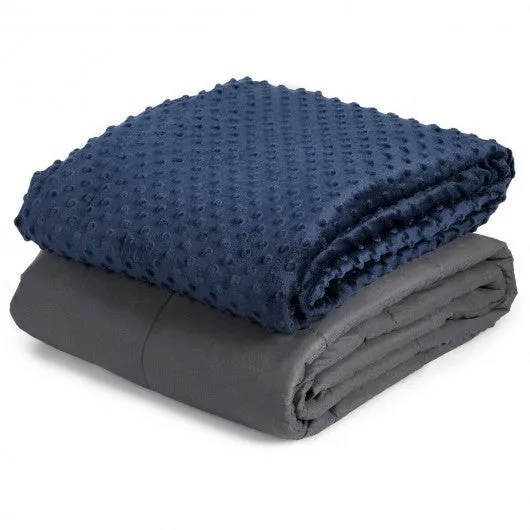 15 lbs 48" x 72" Weighted Blanket with Glass Bead