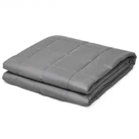 25 lbs Weighted Blankets 100% Cotton with Glass Beads -Dark Gray