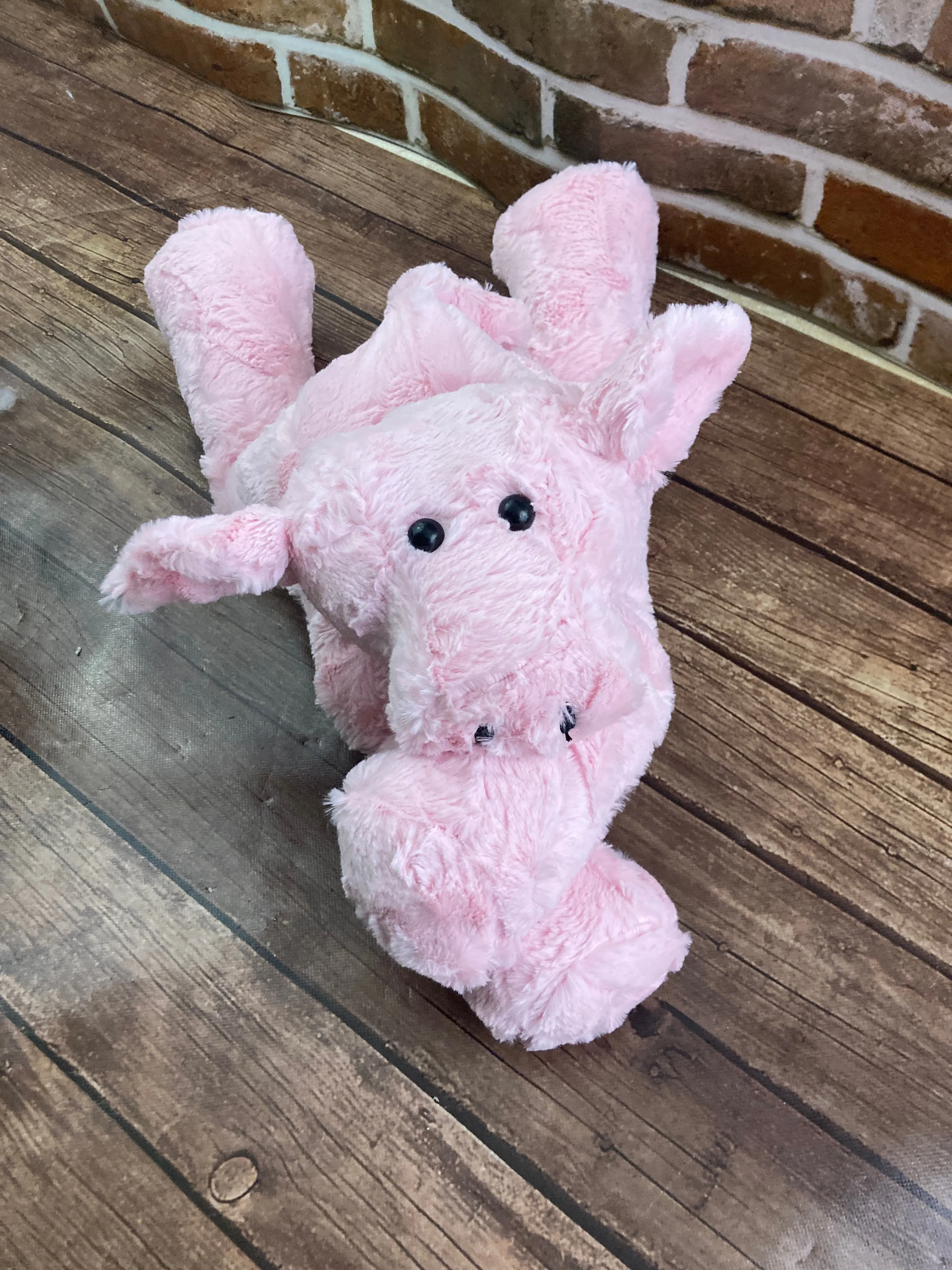 2lbs -15lbs Weighted  Pig Stuffed Minky Animal Lap Pad -for Comfort, Special Needs, Sleep, Anxiety and Stress Relief - Custom Made