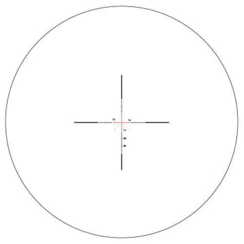 AccuPower - 1-4x24 MOA Crosshair, Red LED, 30mm