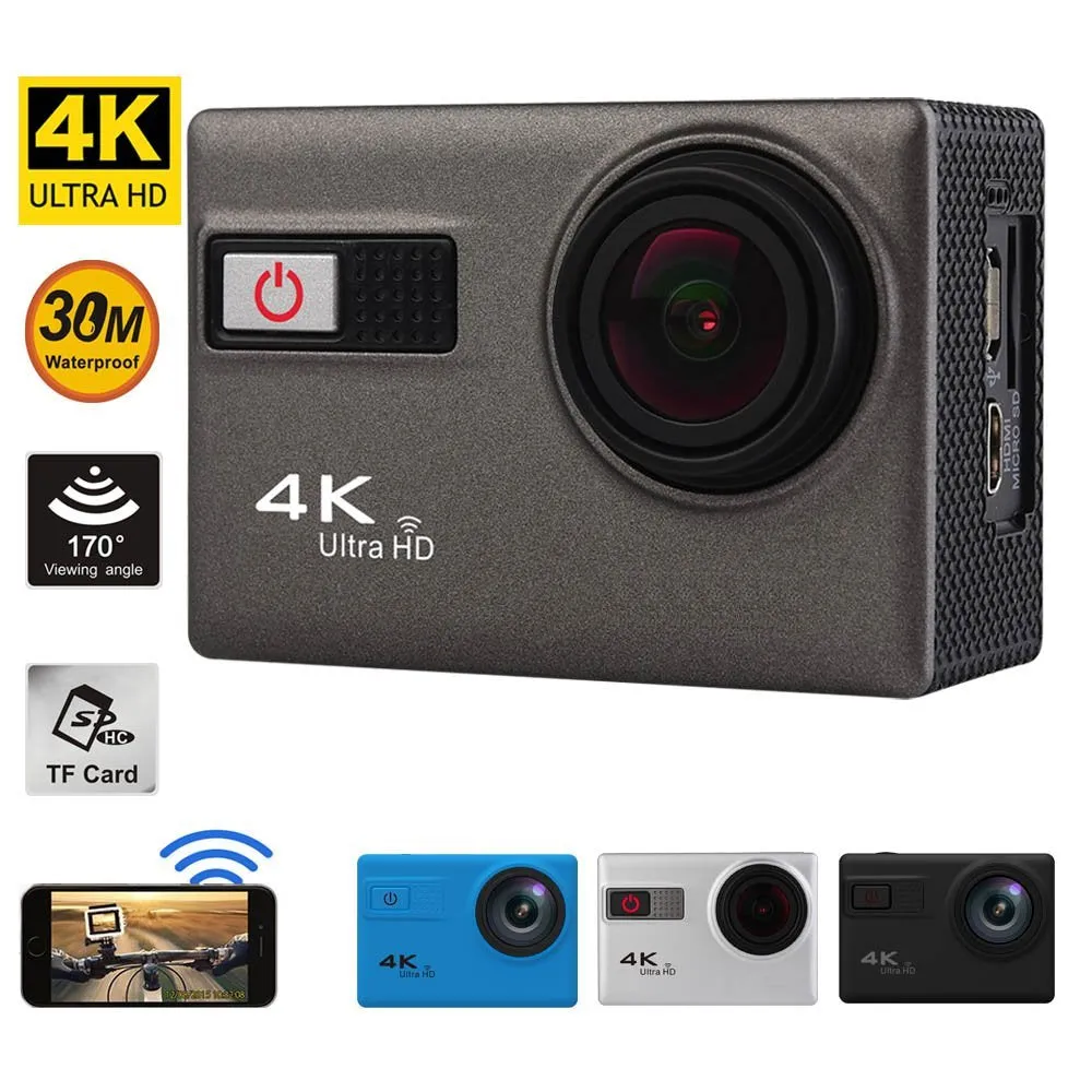 Action Camera 4K Ultra HD Wifi 20MP 2.0-inch Waterproof Sport Camera W/ Anti Shake