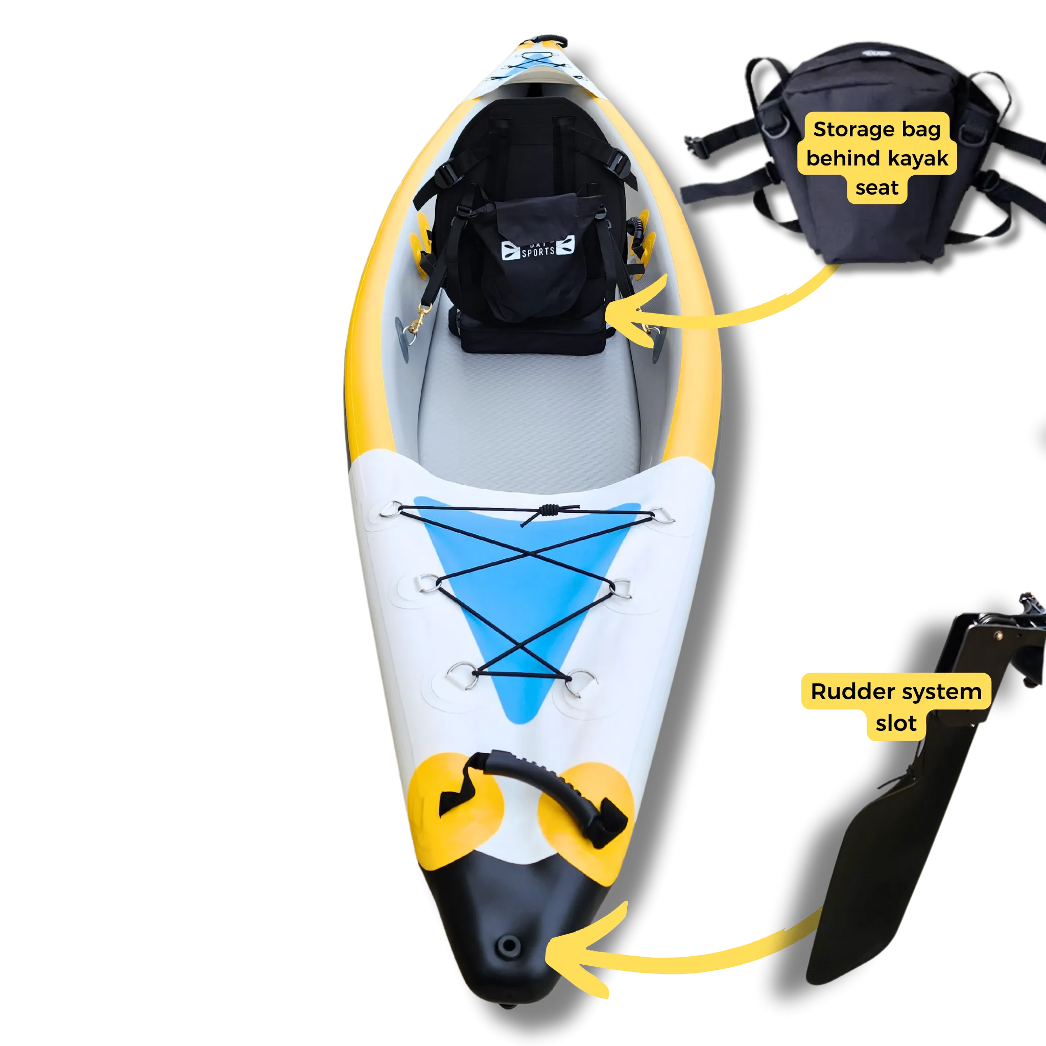 Air Glide 385 - 3.85M Single Inflatable Kayak