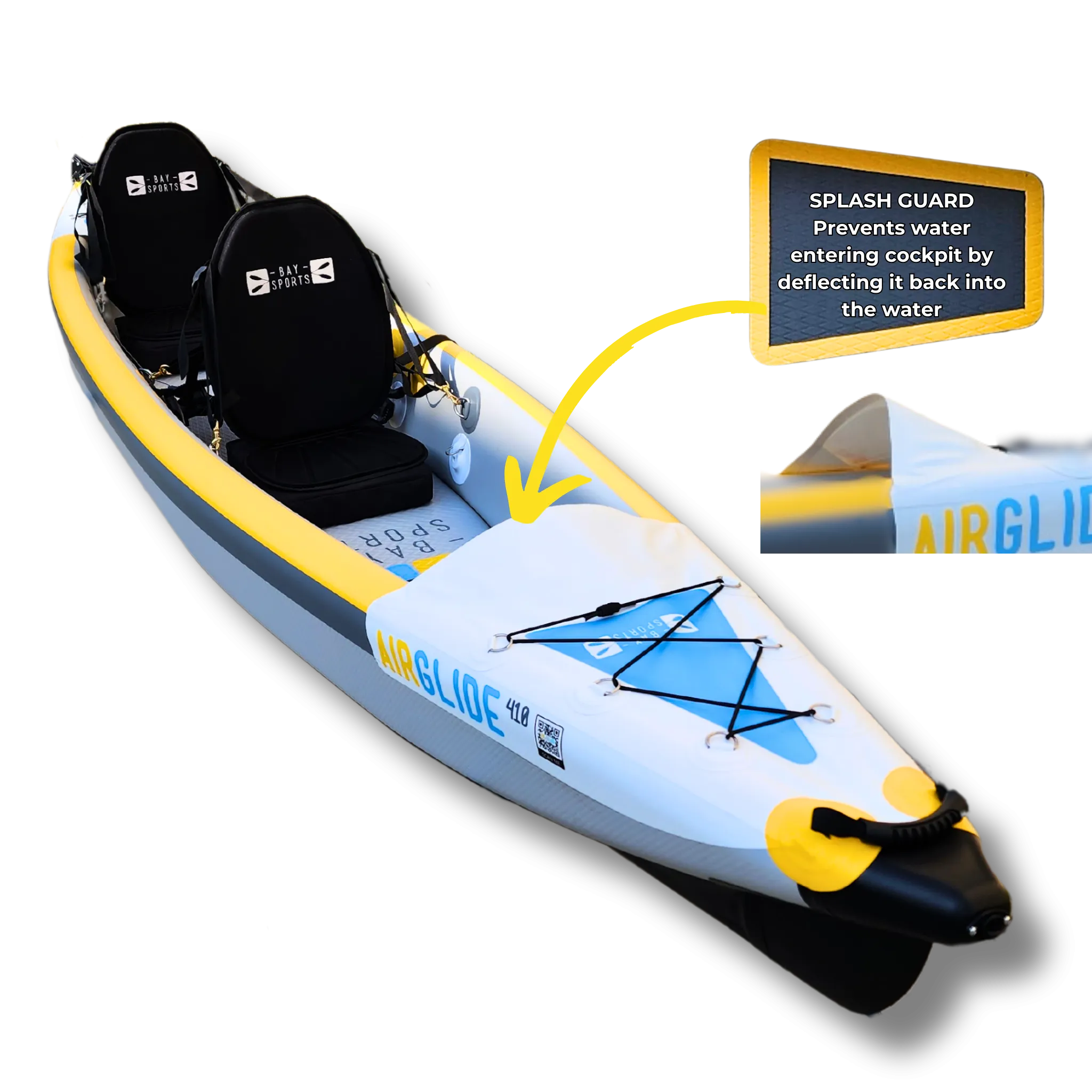 Air Glide 410 - 4.10M Double Inflatable Kayak