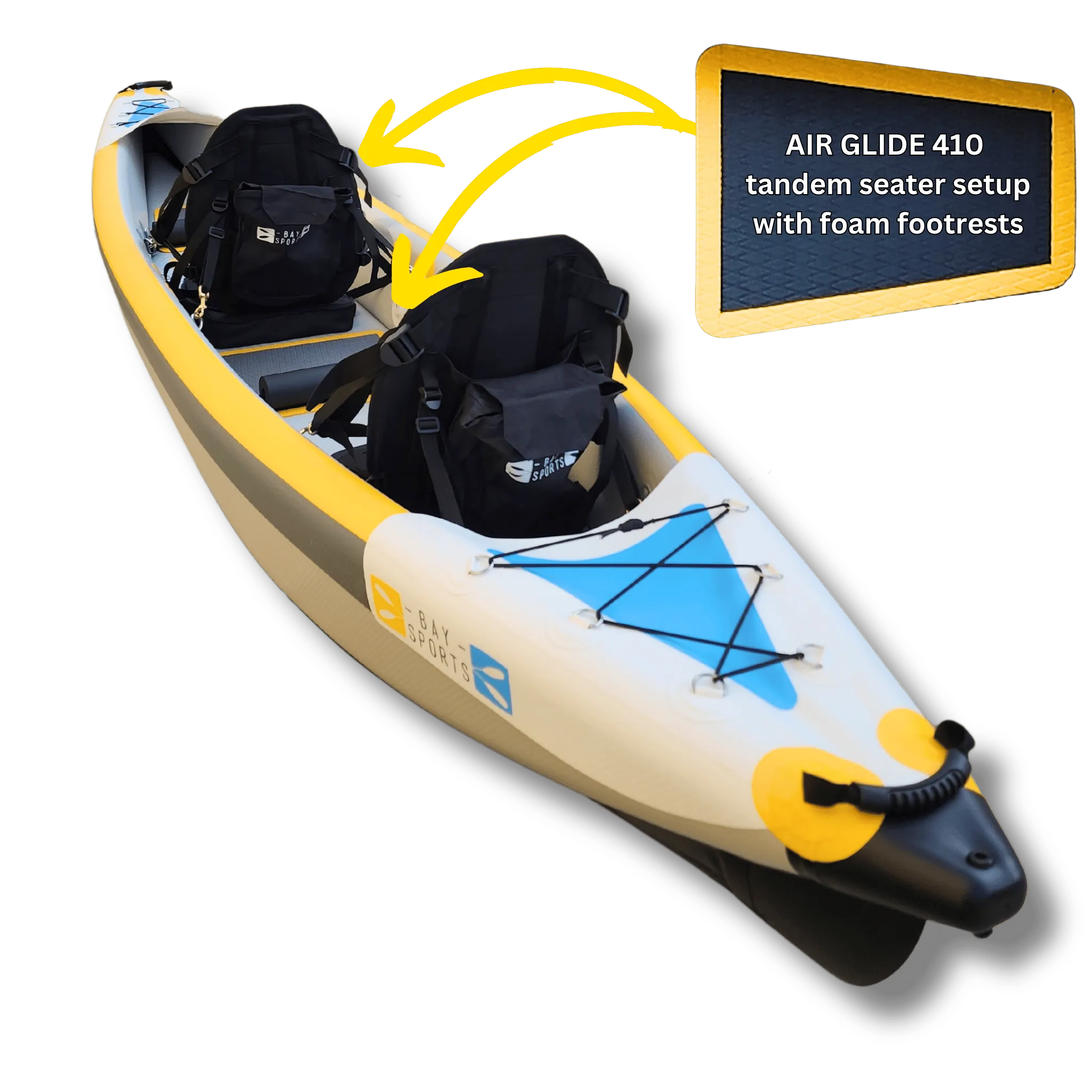 Air Glide 410 - 4.10M Double Inflatable Kayak