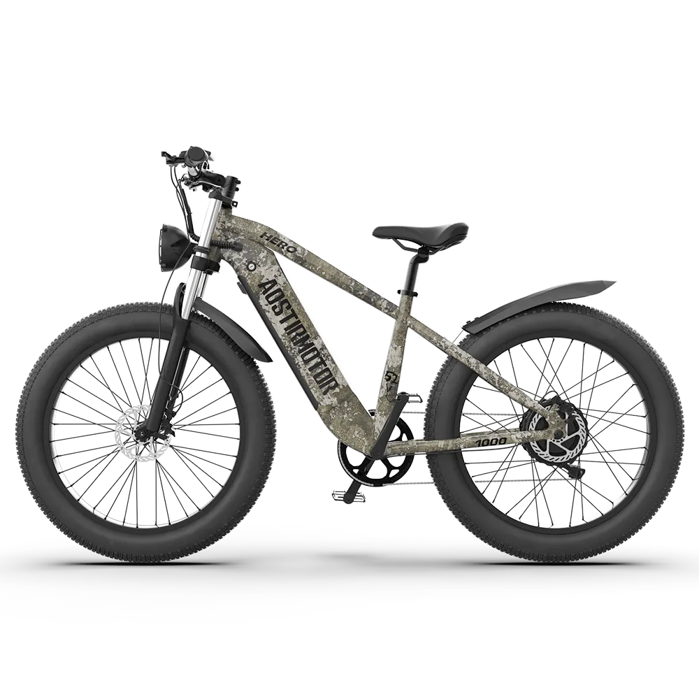 Aostirmotor HERO 1000W 52V Off-Road Fat Tire Electric Bike