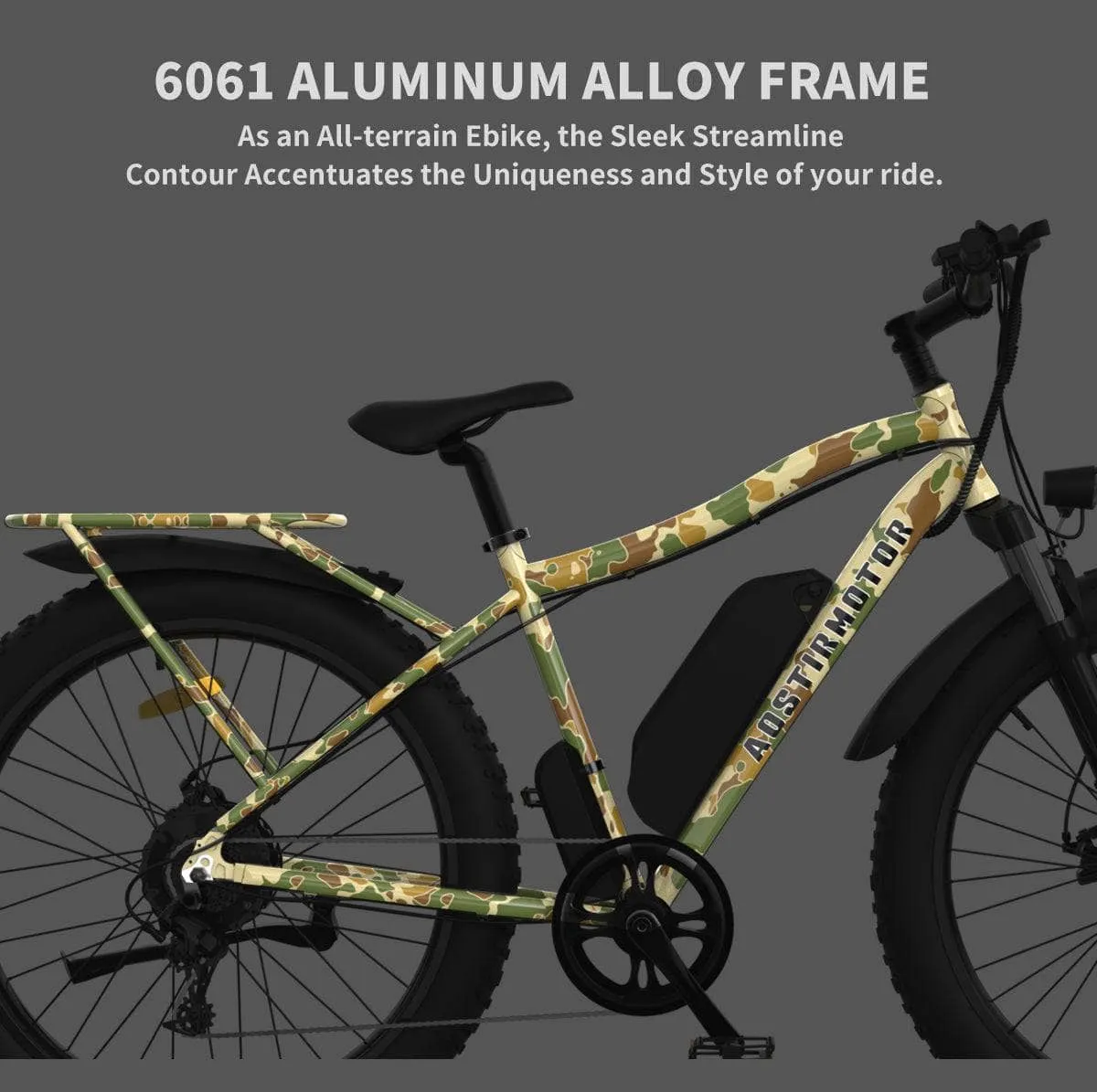 AOSTIRMOTOR S07-E Electric Mountain Fat Tire Bicycle 48V 750W