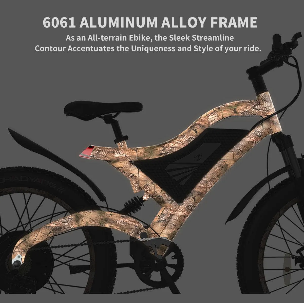 AOSTIRMOTOR S18 1500W 48V All Terrain Fat Tire Electric Hunting Mountain Bike