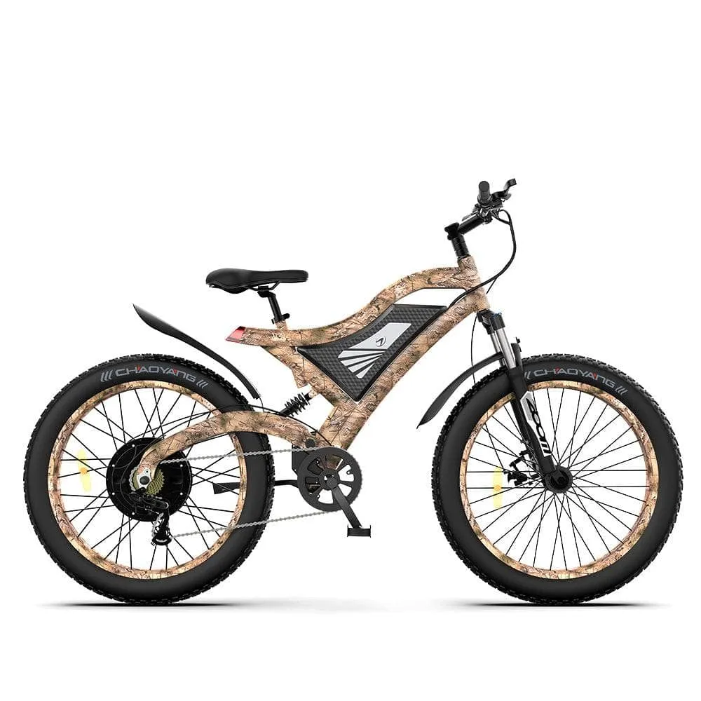 AOSTIRMOTOR S18 1500W 48V All Terrain Fat Tire Electric Hunting Mountain Bike