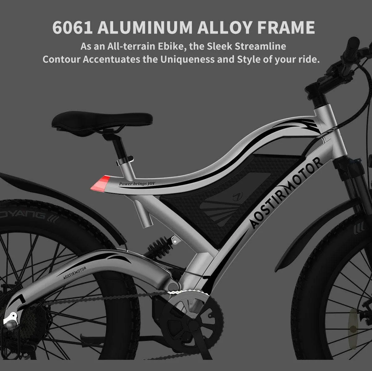 AOSTIRMOTOR S18 All Terrain Fat Tire Electric Mountain Bike 750W 48V