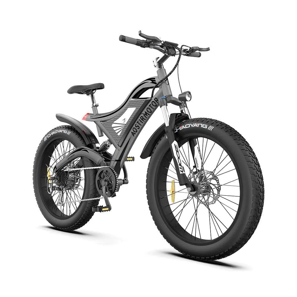 AOSTIRMOTOR S18 All Terrain Fat Tire Electric Mountain Bike 750W 48V