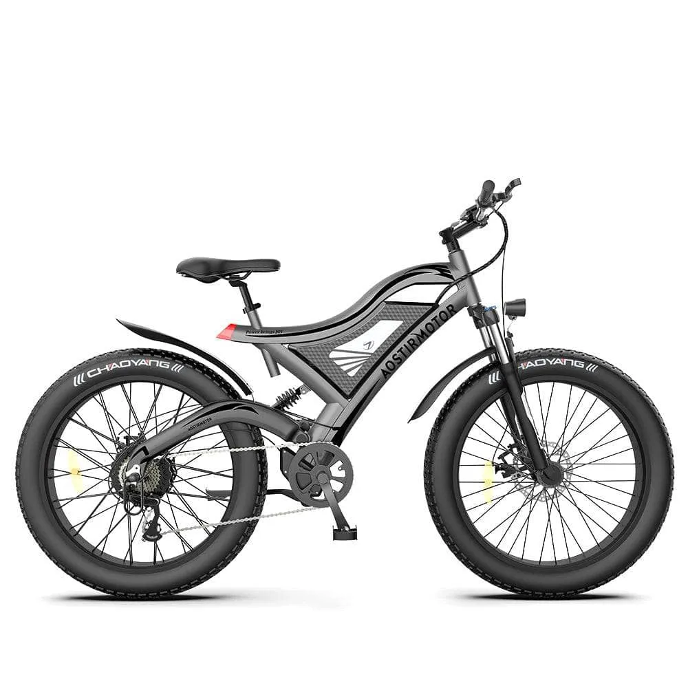 AOSTIRMOTOR S18 All Terrain Fat Tire Electric Mountain Bike 750W 48V