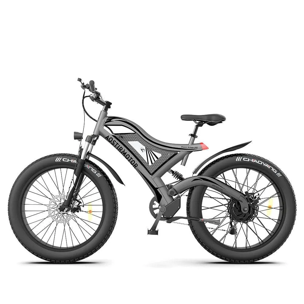 AOSTIRMOTOR S18 All Terrain Fat Tire Electric Mountain Bike 750W 48V