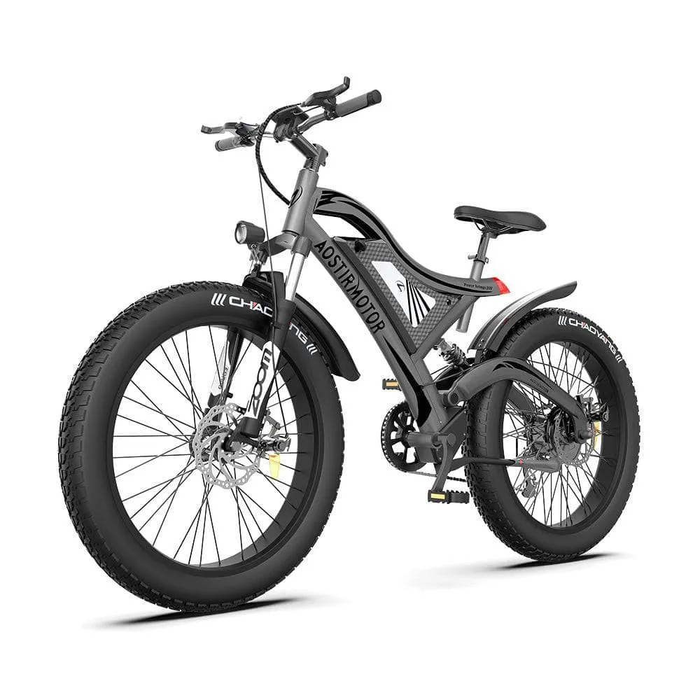 AOSTIRMOTOR S18 All Terrain Fat Tire Electric Mountain Bike 750W 48V