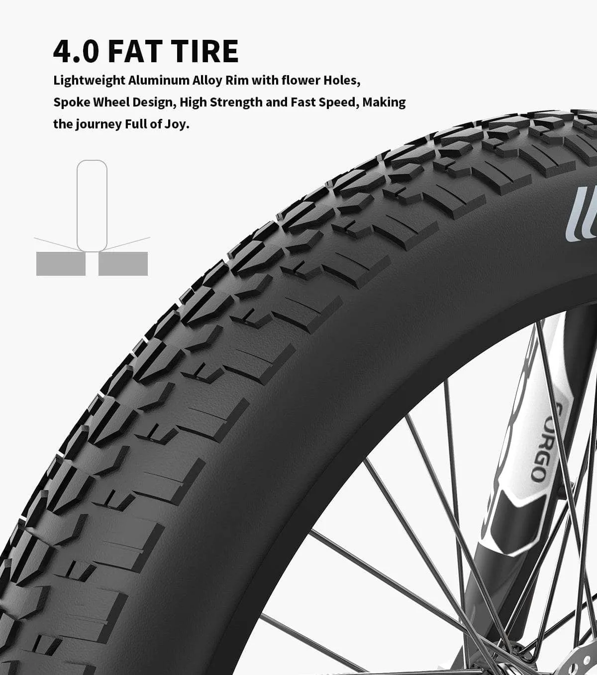 AOSTIRMOTOR S18 All Terrain Fat Tire Electric Mountain Bike 750W 48V