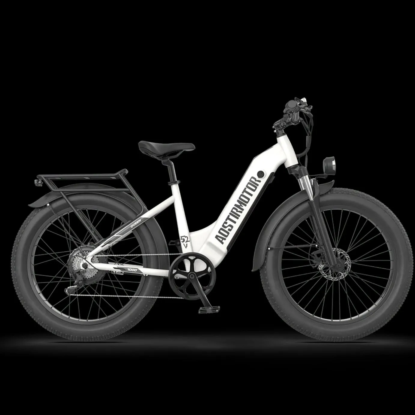 AOSTIRMOTOR|Queen 52V 1000W All Terrain Step Thru Electric Bike