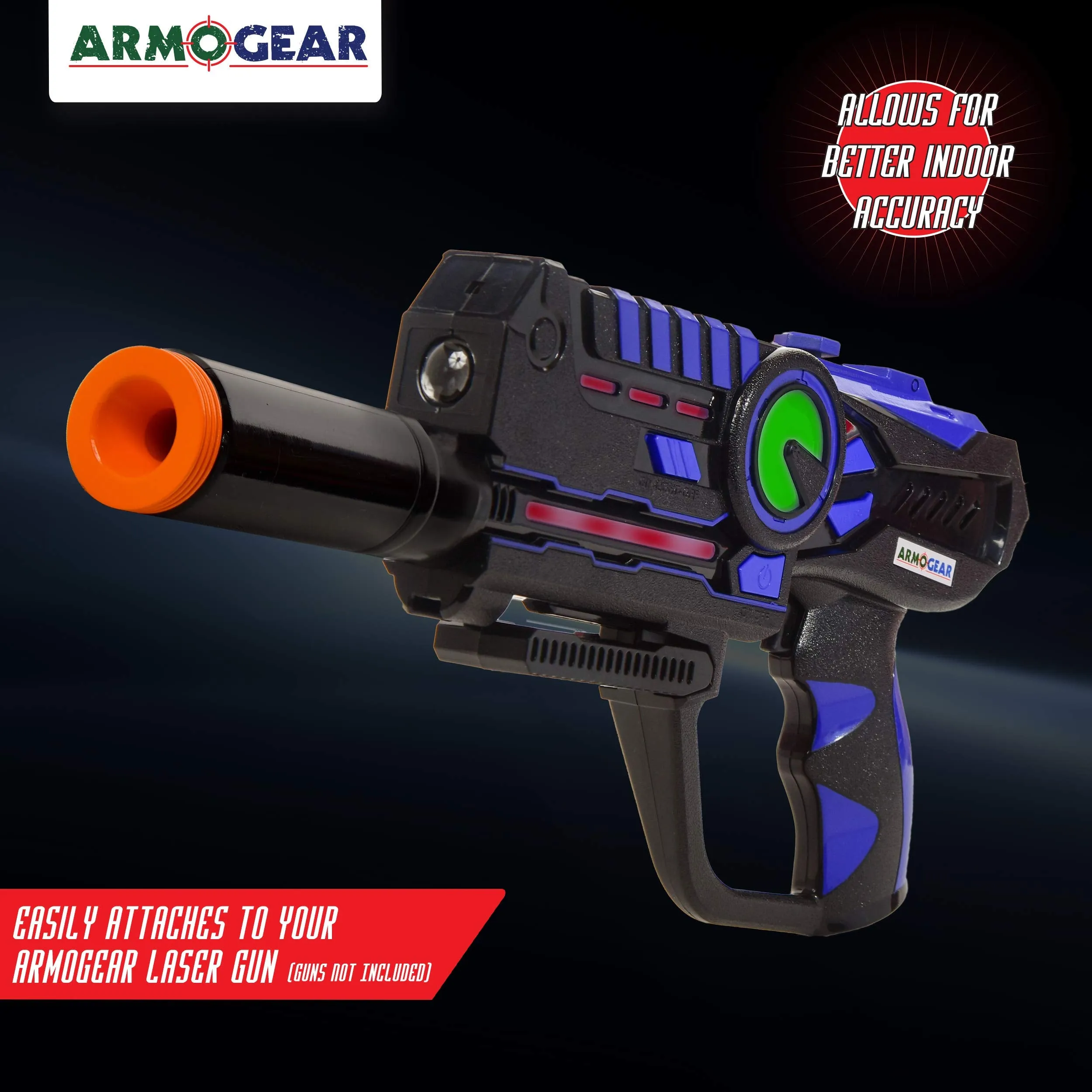 ArmoGear Laser Tag Indoor Accuracy Scope Set | at-Home Laser Tag Add On Accessory