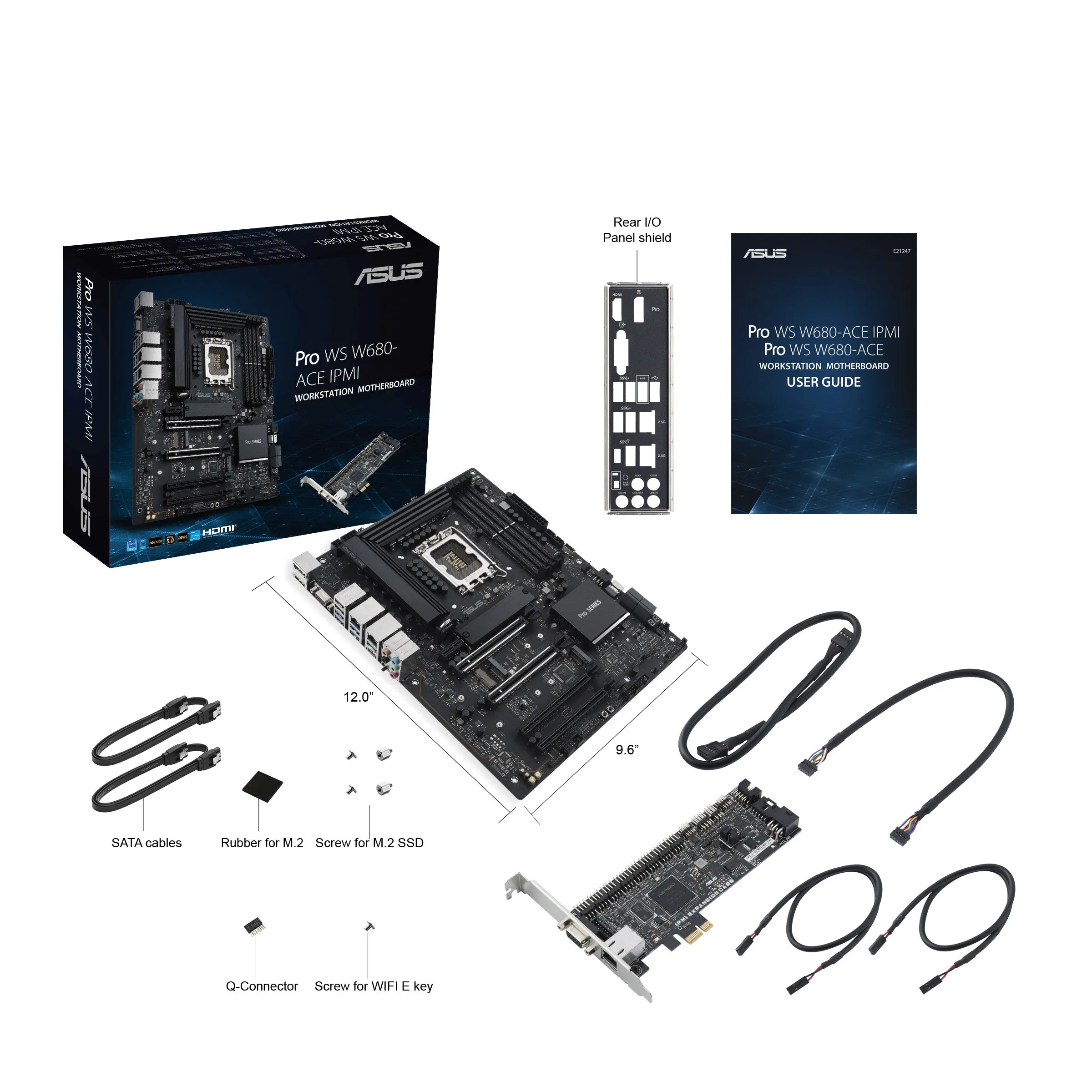 Asus Mainboard Pro Ws W680-Ace Ipmi - Atx - Socket Lga1700 - Intel W680