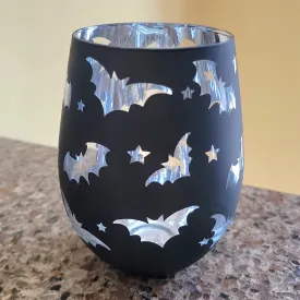 Bat Stemless Wine Glass