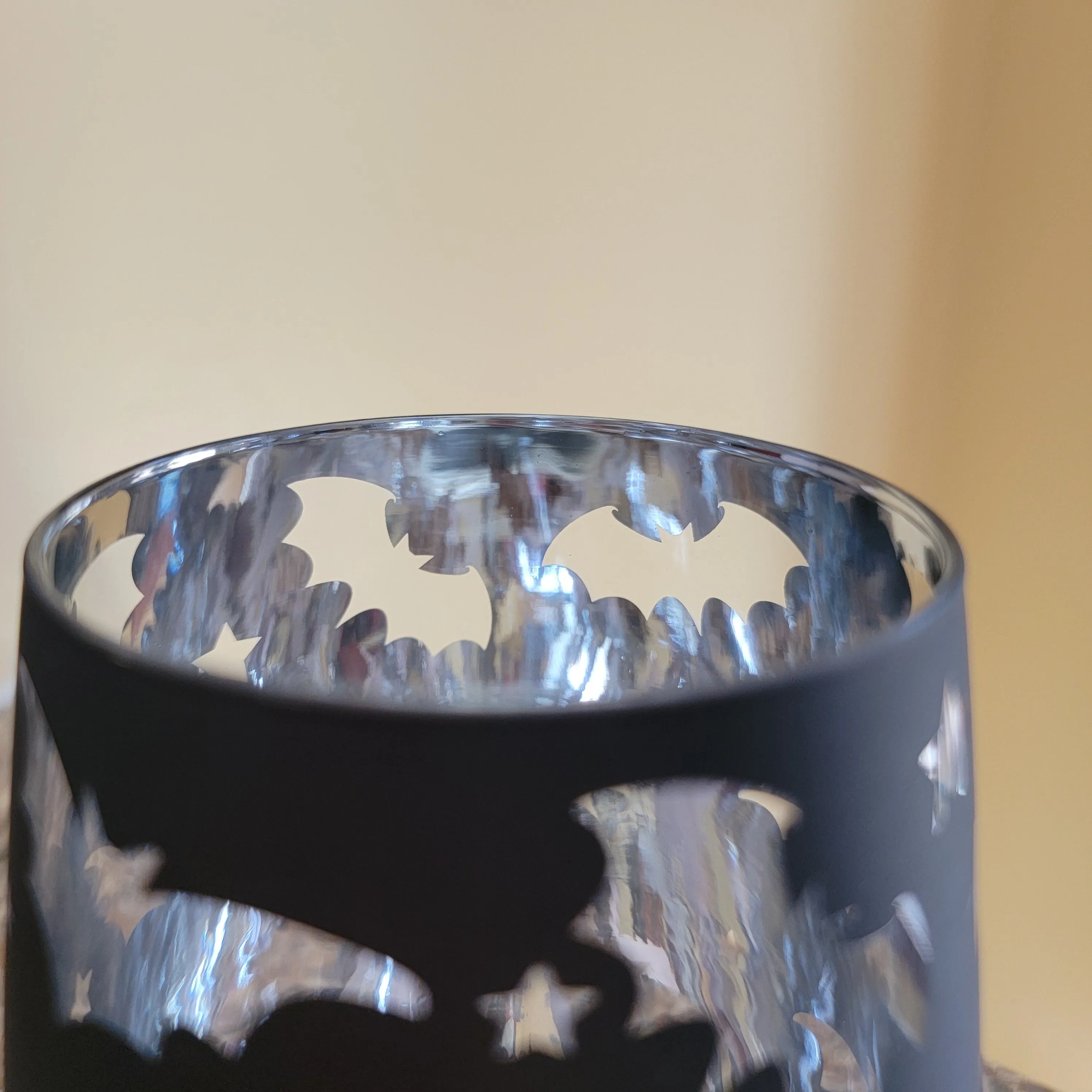 Bat Stemless Wine Glass