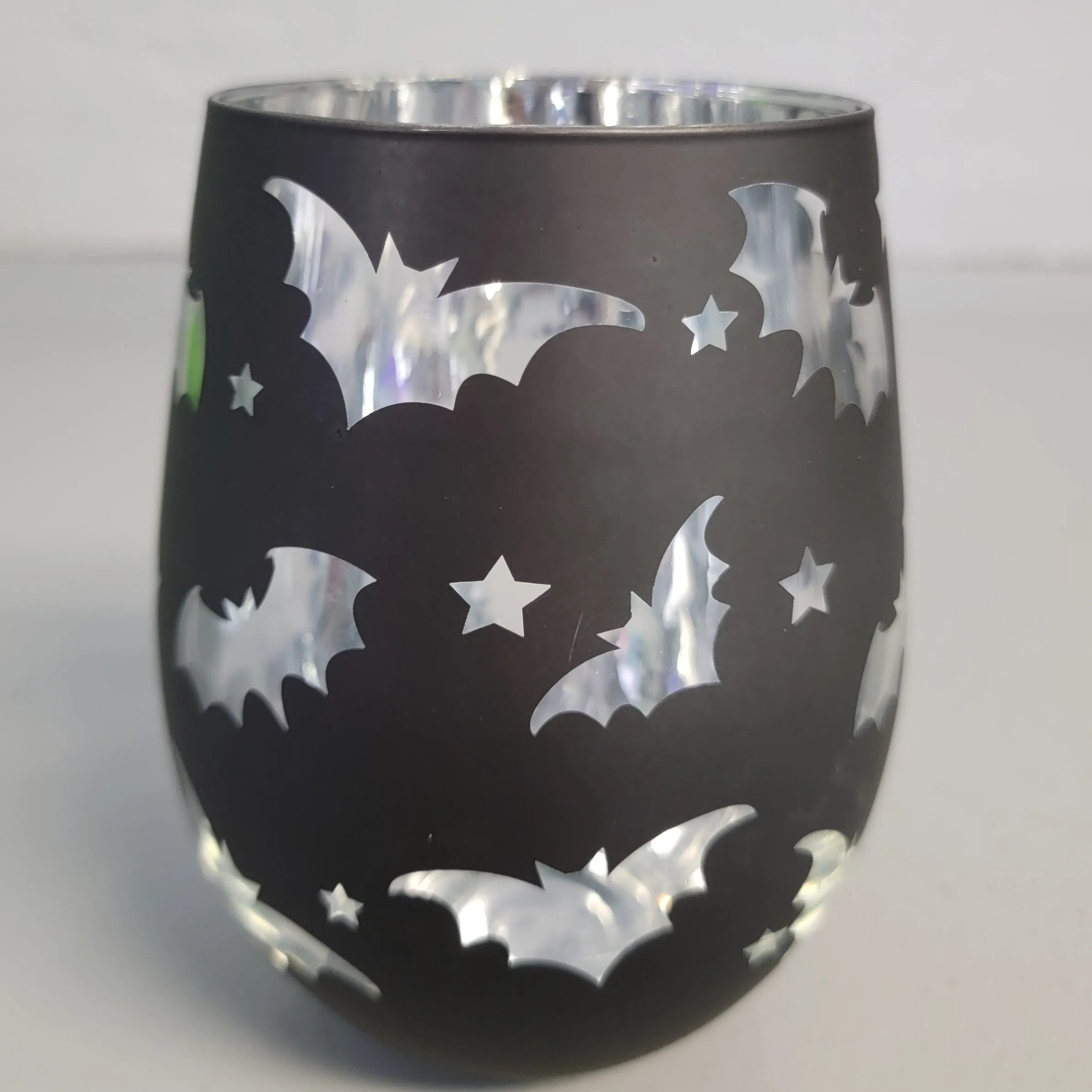 Bat Stemless Wine Glass