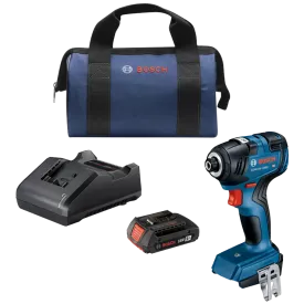 BOSCH 18V 1/4" Hex Impact Driver Kit