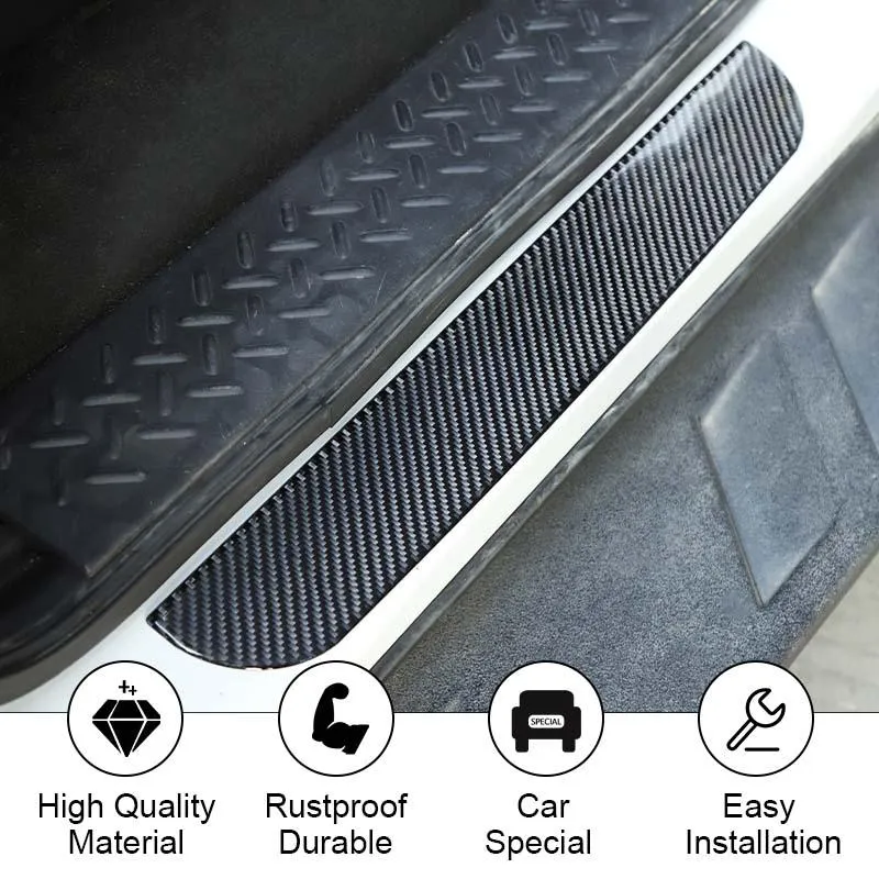 Car Door Sills Guard Scuff Plate Protector Sticker For Ford F150 Raptor 2009-2014 Accessories | CheroCar