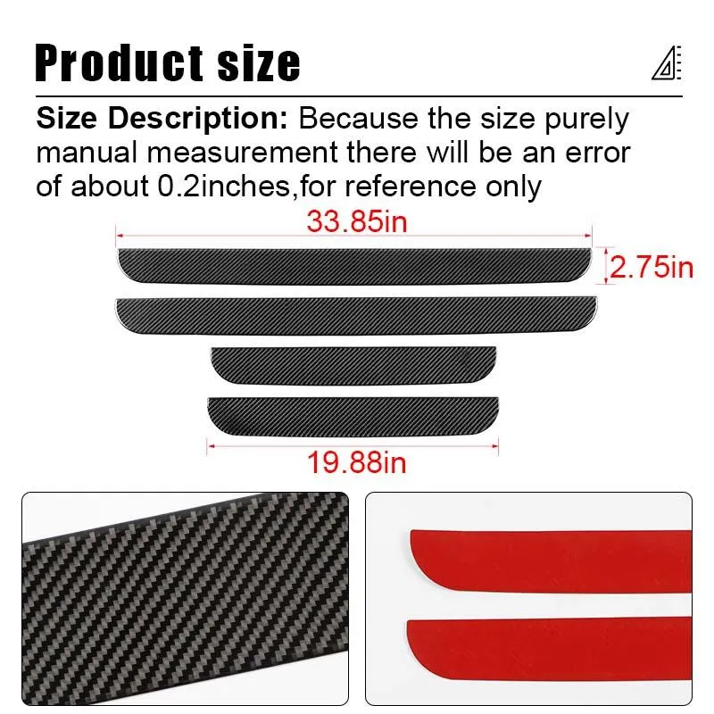 Car Door Sills Guard Scuff Plate Protector Sticker For Ford F150 Raptor 2009-2014 Accessories | CheroCar