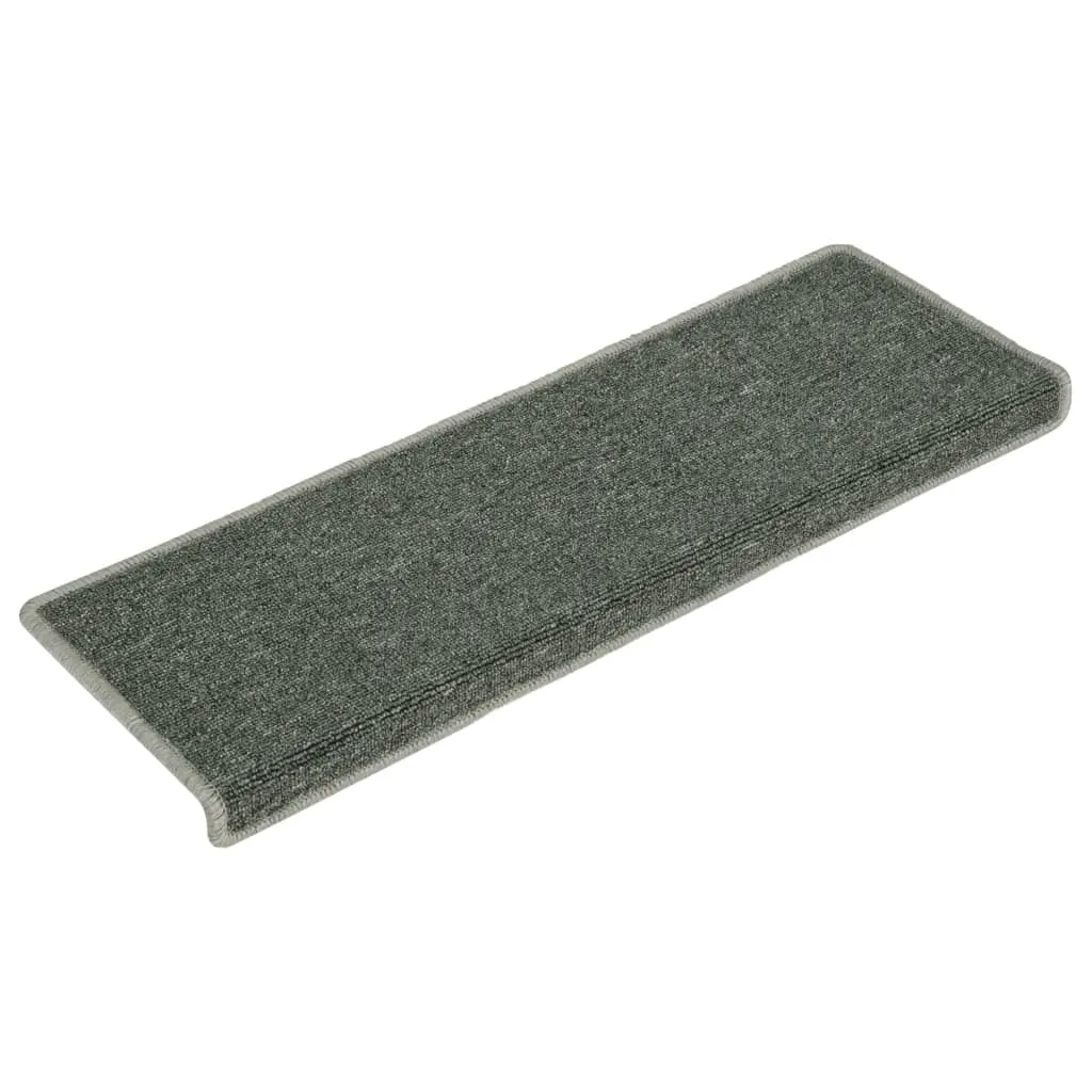 Carpet Stair Treads 15 pcs 65x21x4 cm Green