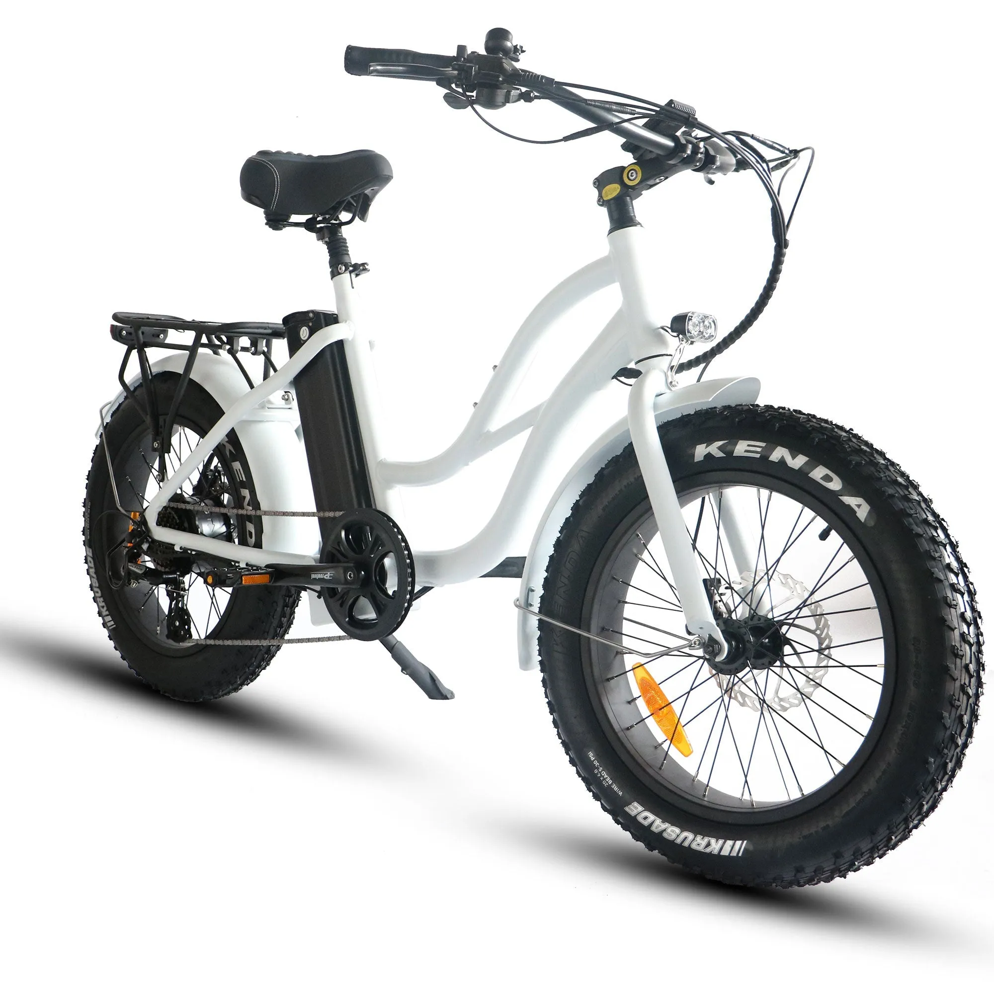 Coastal Cruiser 52V/750W Step Thru Mini Beach Cruiser Electric Bike