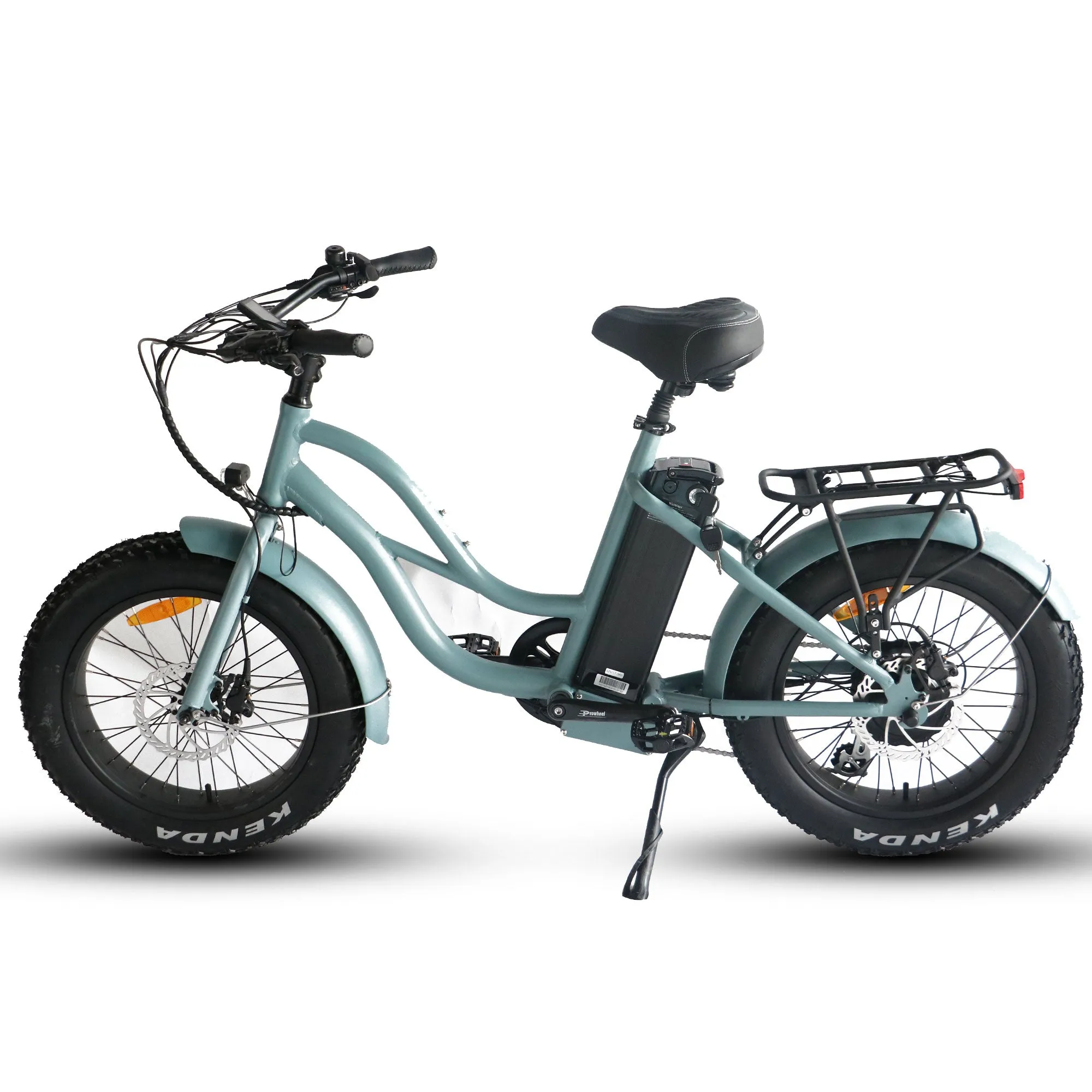 Coastal Cruiser 52V/750W Step Thru Mini Beach Cruiser Electric Bike