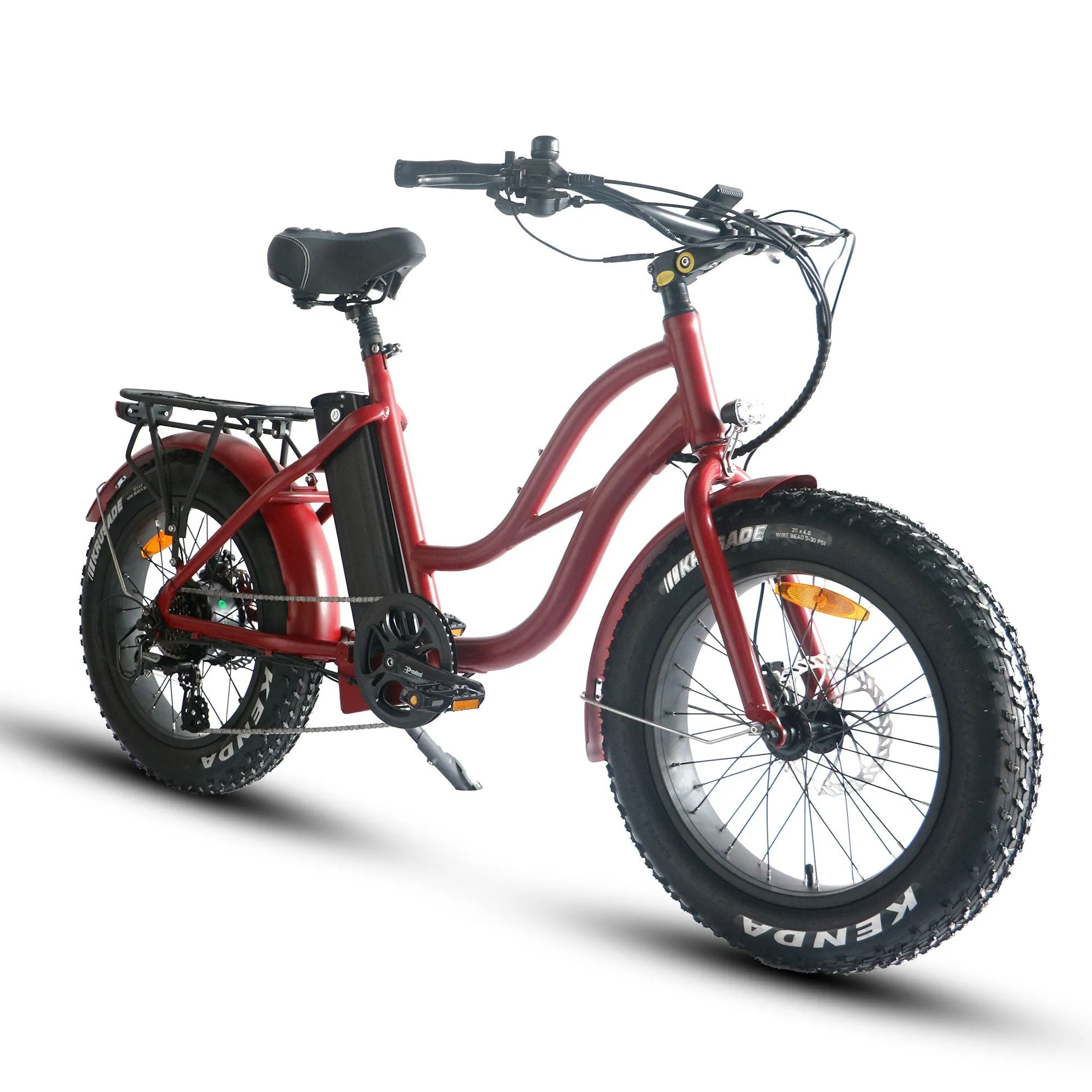 Coastal Cruiser 52V/750W Step Thru Mini Beach Cruiser Electric Bike