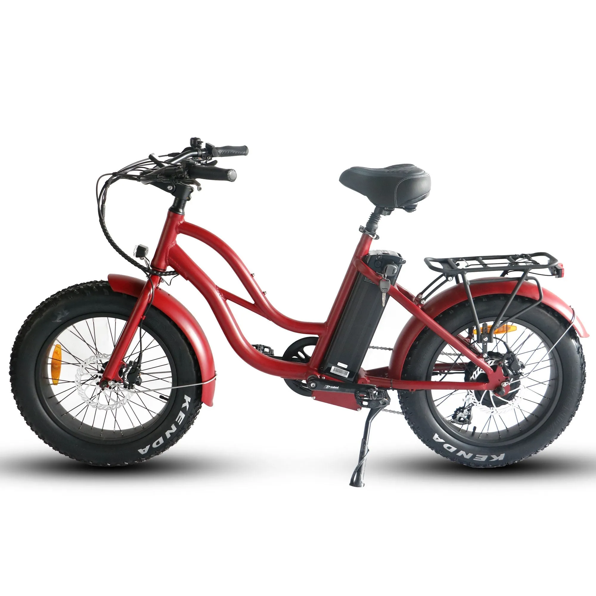 Coastal Cruiser 52V/750W Step Thru Mini Beach Cruiser Electric Bike