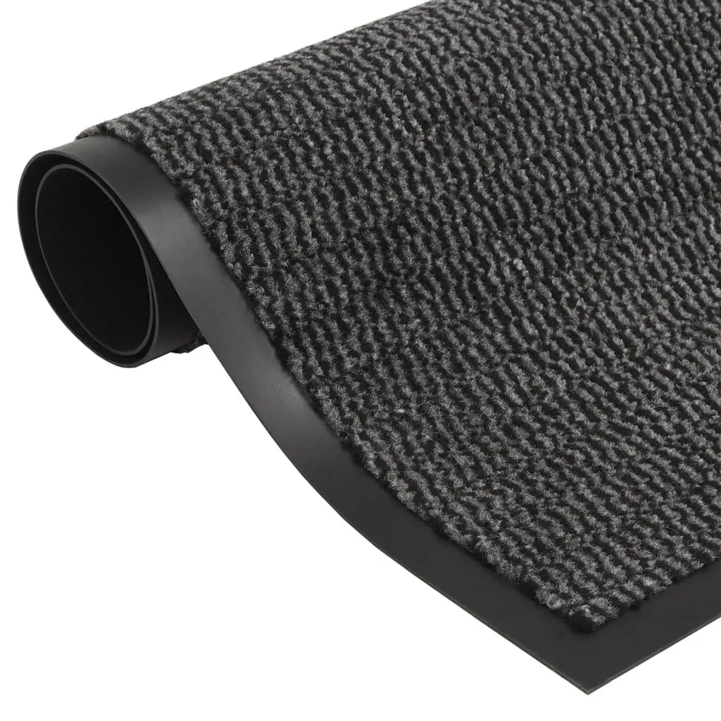 Dust Control Mats 2 pcs Rectangular Tufted 80x120 cm Anthracite