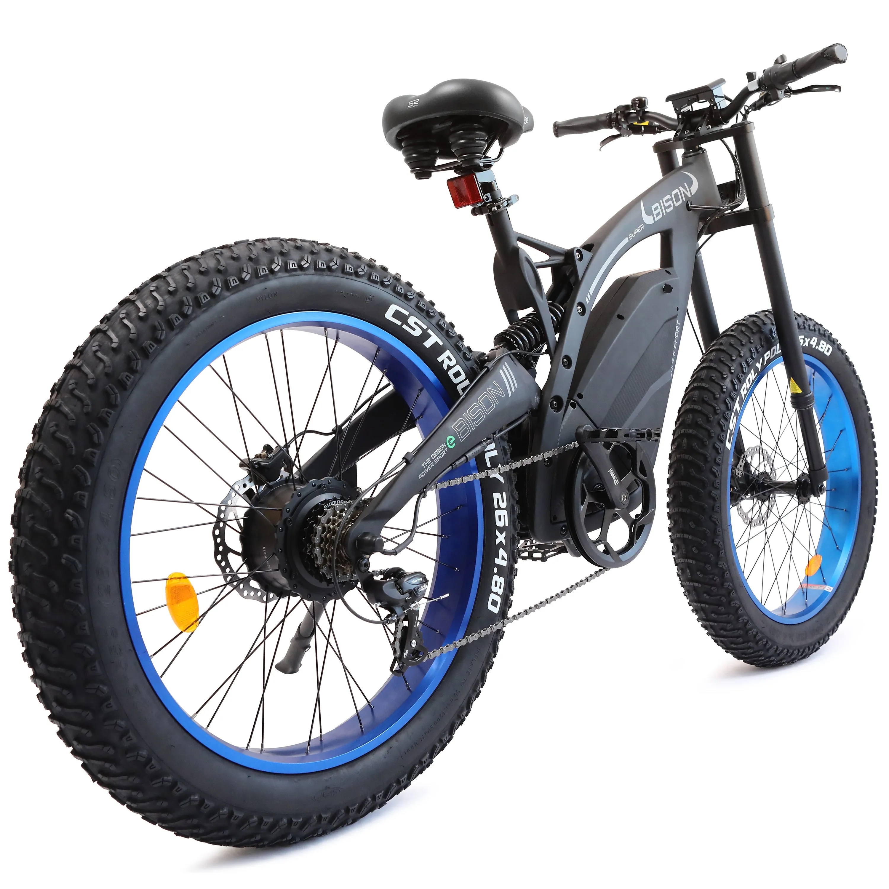 Ecotric Bison 48V/17.6Ah 1000W Big Fat Tire Electric Bike