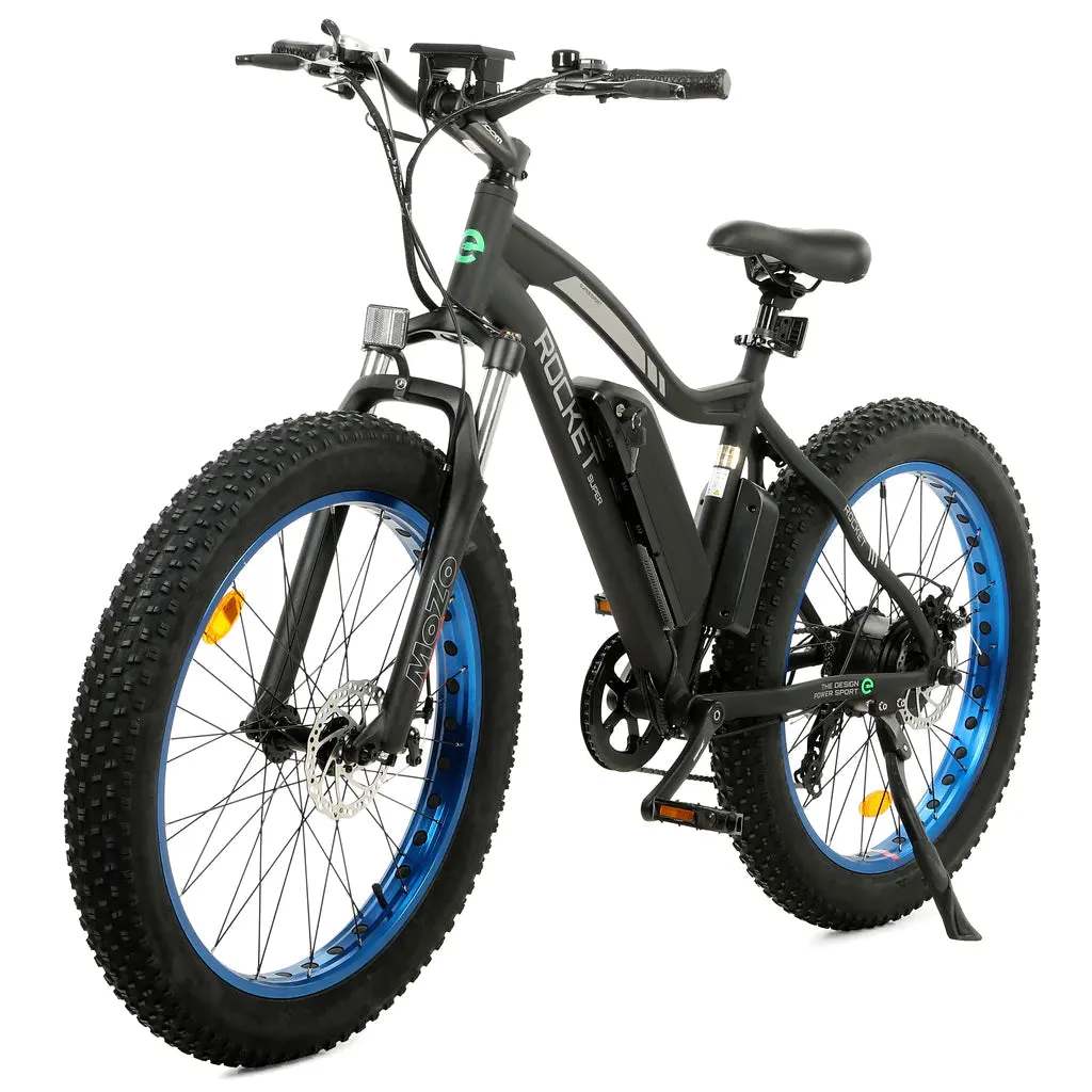 Ecotric Rocket 36V/12.5Ah 500W UL Certified Beach Snow Fat Tire Electric Bike