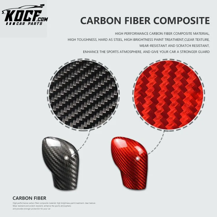 ES Vehicles And Accessories Carbon Fiber Shift Knob Gear For Volkswagen Beetle SANTANA Bora Lamando