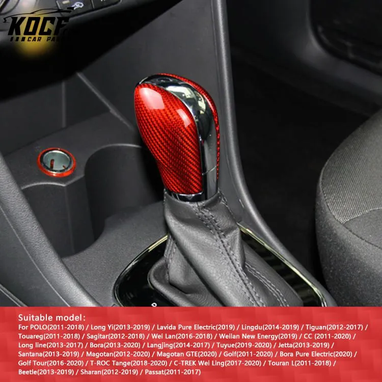 ES Vehicles And Accessories Carbon Fiber Shift Knob Gear For Volkswagen Beetle SANTANA Bora Lamando