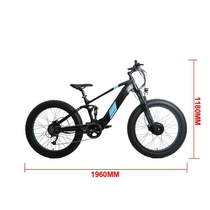 Eunorau Defender S 48V/14Ah 1500W Fat Tire Electric Bike