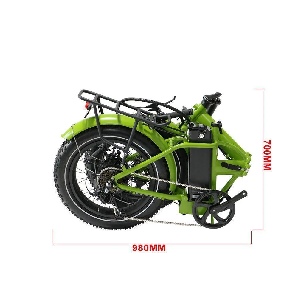 Eunorau E-Fat-MN 48V/12.5Ah 500W Folding Fat Tire Electric Bike