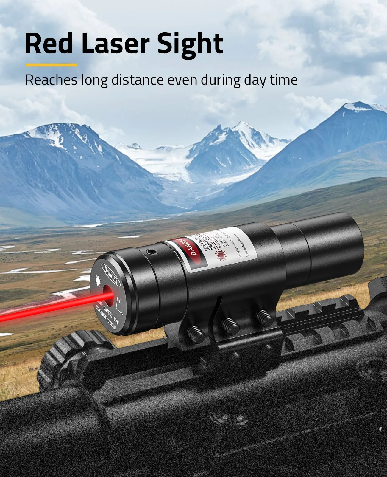 EZshoot Riflescope Combo 4-12x50EG Illuminated Optics with Green Laser Sight and Dot Sight