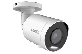 Lorex 4K IP Wired Bullet Security Camera with Smart Deterrence and Smart Motion Detection