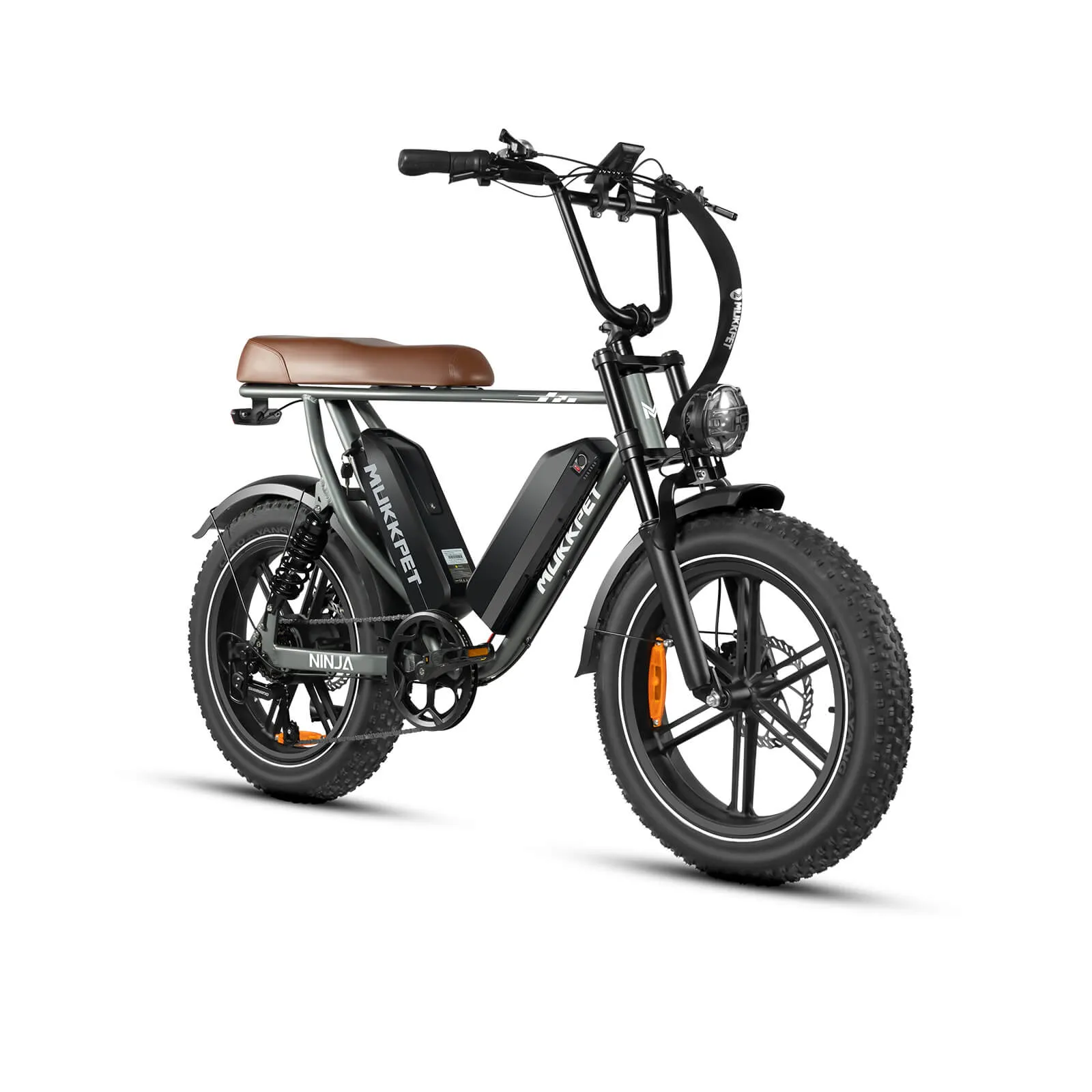 Mukkpet Ninja 750W 48V Dual Battery (Motorcycle-Style) Fat Tire Electric Bike