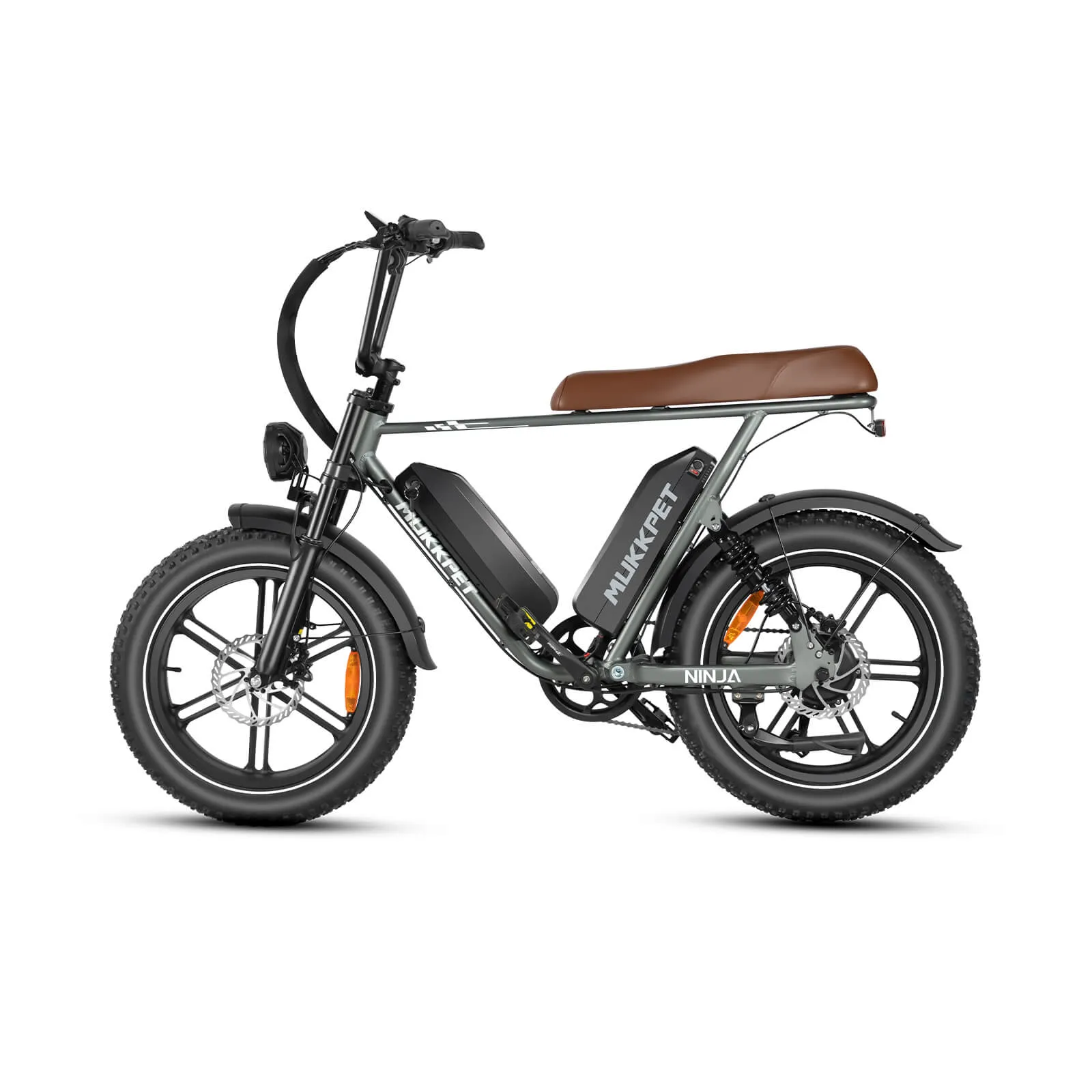 Mukkpet Ninja 750W 48V Dual Battery (Motorcycle-Style) Fat Tire Electric Bike