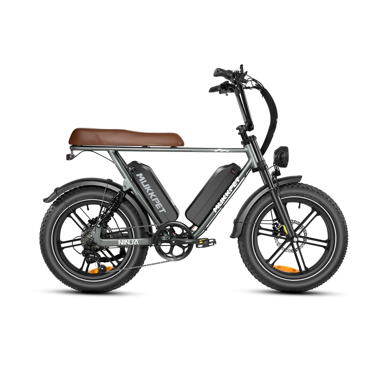 Mukkpet Ninja 750W 48V Dual Battery (Motorcycle-Style) Fat Tire Electric Bike