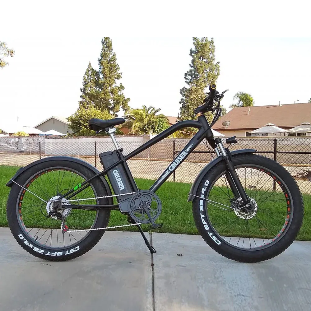 Nakto Super Cruiser 26" Fat Tire Electric Bike