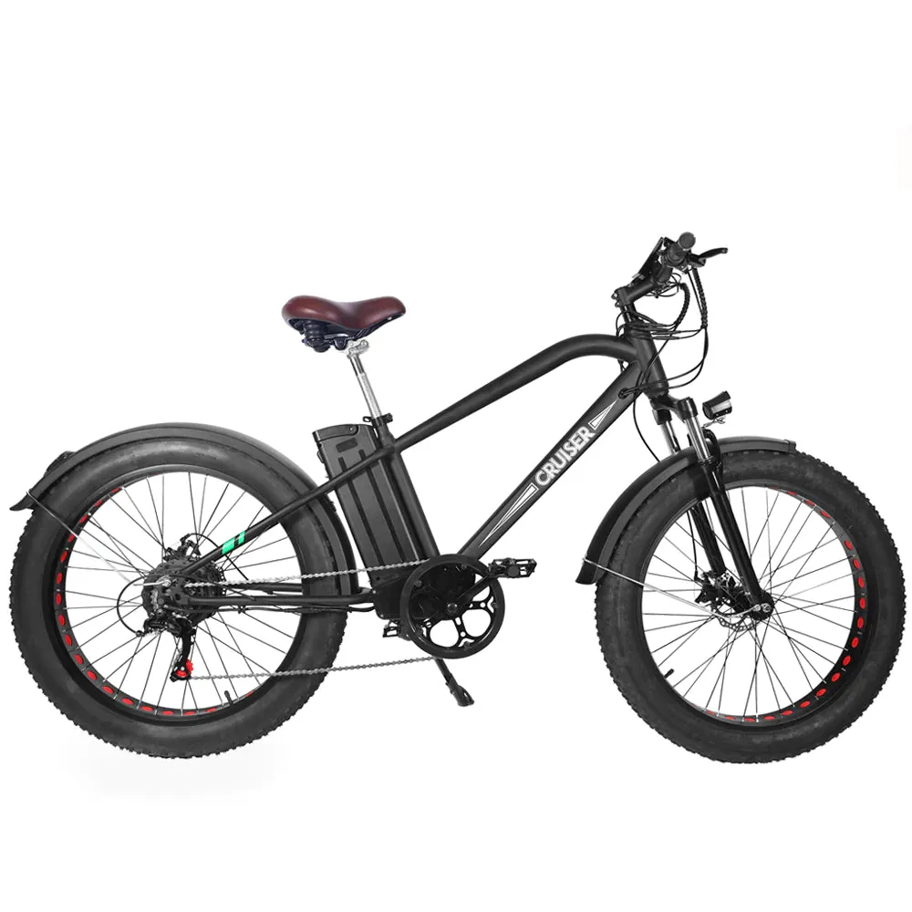 Nakto Super Cruiser 26" Fat Tire Electric Bike