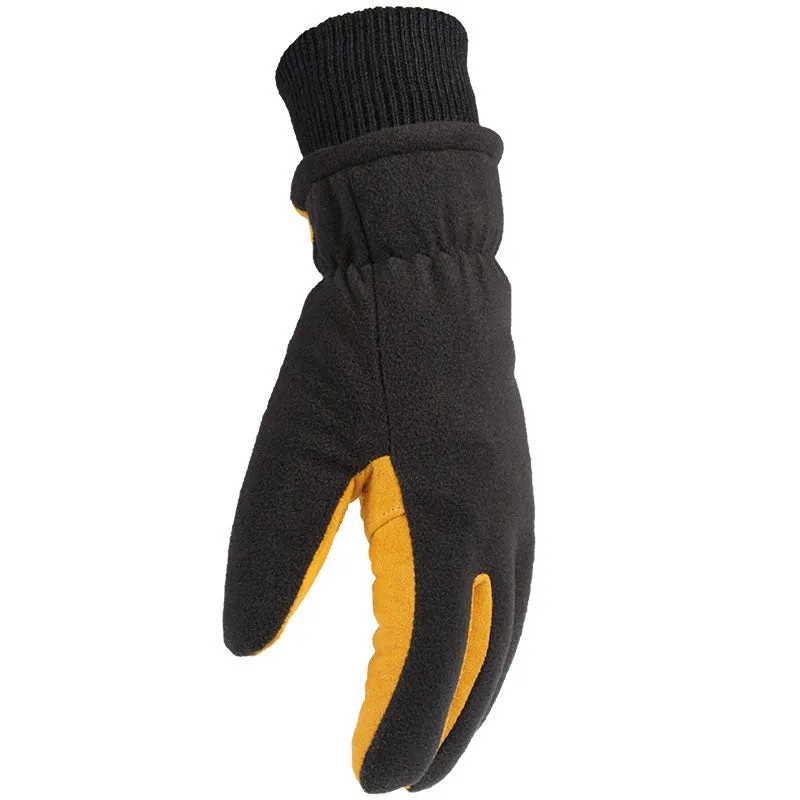 OZERO Genuine Deerskin Riding Gloves | Winter Waterproof Suede Leather Gloves