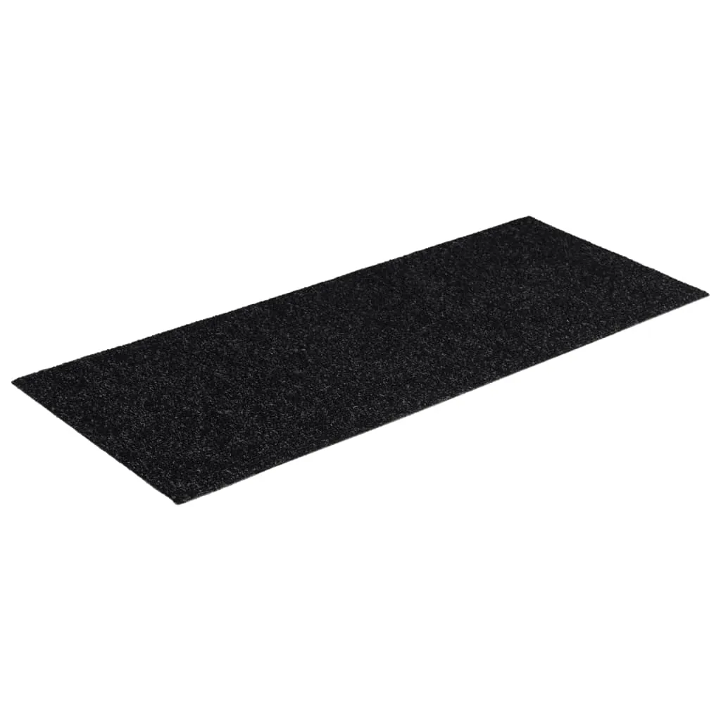 Self-adhesive Stair Mats Rectangular 15 pcs 60x25 cm Black